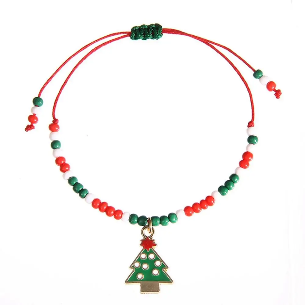 Xmas Bracelet 6 Taoup маленькие безликие куклы Санта-Клауса Висячие Подвески Висячие украшения Рождественский Декор для дома Веселые елочные украшения - Цвет: Xmas Bracelet 6