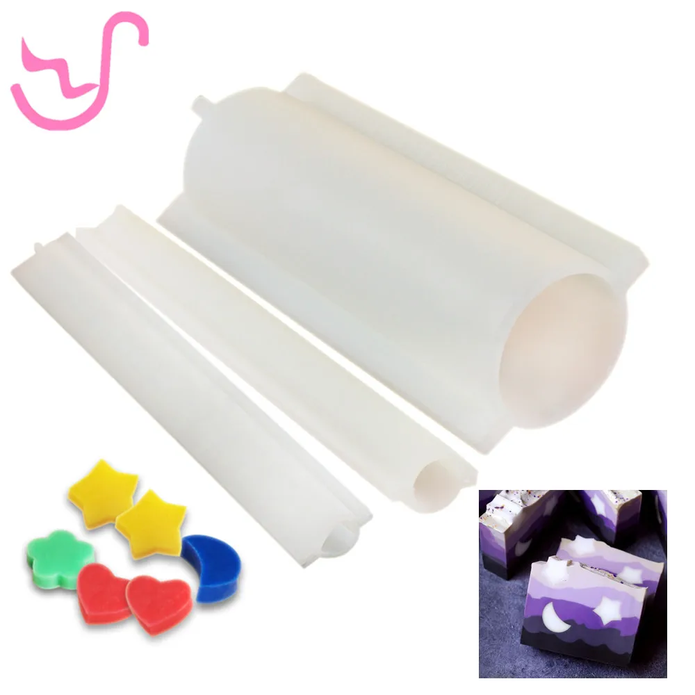 

DIY Hand Silicone Tube Soap Mold Column Mould Homemade Craft Soap Decoration Candle Making Mould Tool Cake Pastry Mould