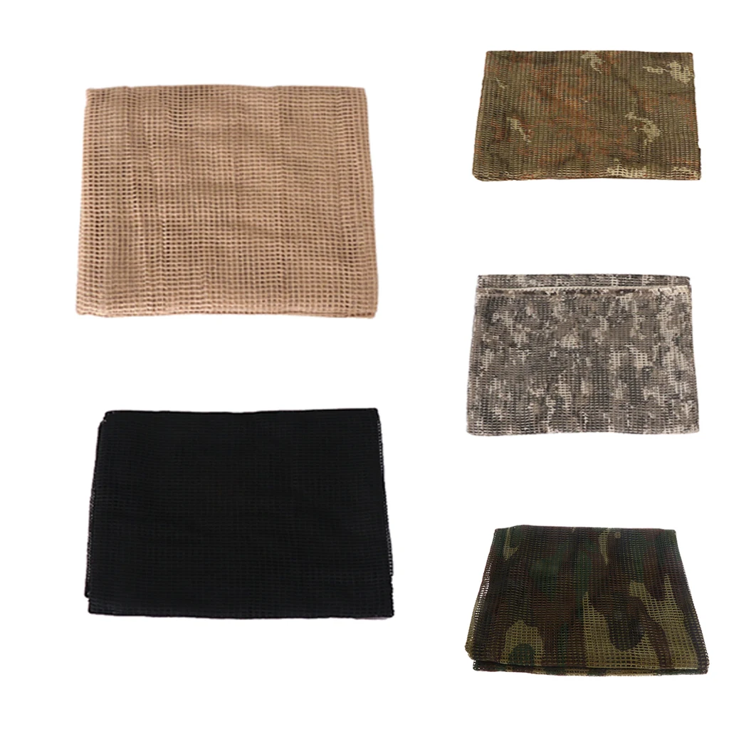 5pcs Scrim Net Commando Hunting Camouflage Face Veil Scarf Netting Camo