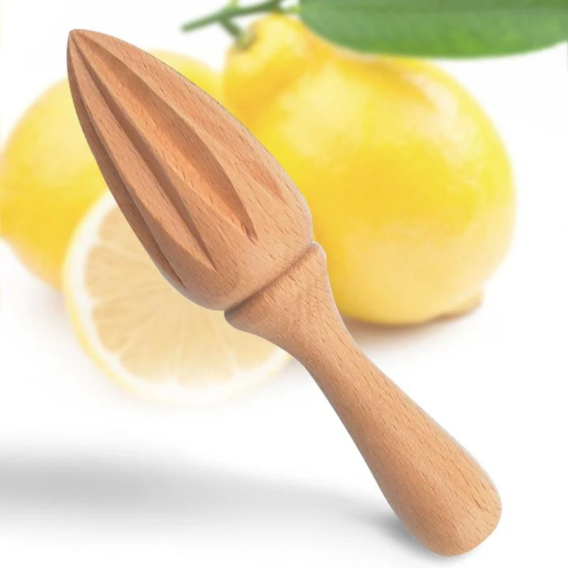 Wooden Citrus Reamer Lemon Hand Juicer Easy to Hold Kitchen Juicing Tool Manual Orange Lime Lemon Juice Reamer for Daily Home