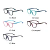 AIMISUV-Gafas de luz azul con bloqueo cuadrado para niños y niñas, lentes transparentes con marco óptico TR90, UV400, 2022 ► Foto 3/6