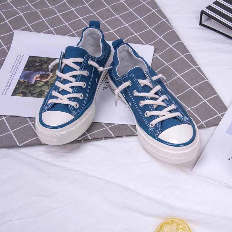 Лидер продаж; модная женская прогулочная обувь; сезон осень-весна; Для женщин Кеды удобные на шнуровке женские кроссовки с плоской массивной холст Z1-34 - Цвет: Коричневый