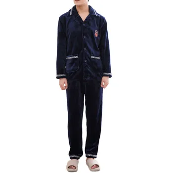 

Jaycosin New Winter Thickening Plus Velvet Pajamas Sets Solid Flannel Cashmere Long Sleeved Tops And Trousers Home Suit
