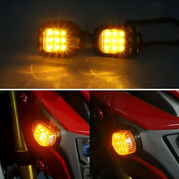 

4x Signal Light Motorcycle Amber Flush Mount Signal Indicators Blinker