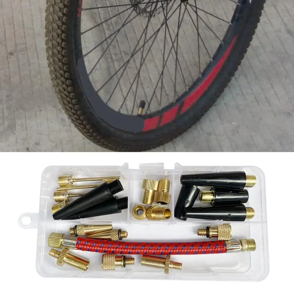 

Комплект адаптеров для велосипедного клапана, компактные воздушные насадки для баскетбола, футбола, велосипедные аксессуары, 21 шт./компл.