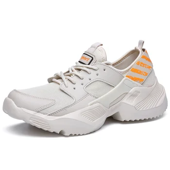 

2019 New Men Casual Shoes Lightweight Breathable Flat Walking Male Shoes Footwear Red Black Man Fashion Sneakers Big Size