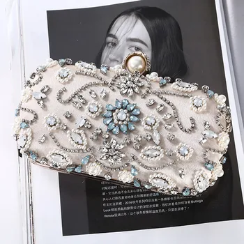 

Luxury Lady Shoulder Bag Evening Handbag Diamond Beaded Handbag Shoulder Messenger Bag Handbag Sacà Purse Main Hand Bags #20