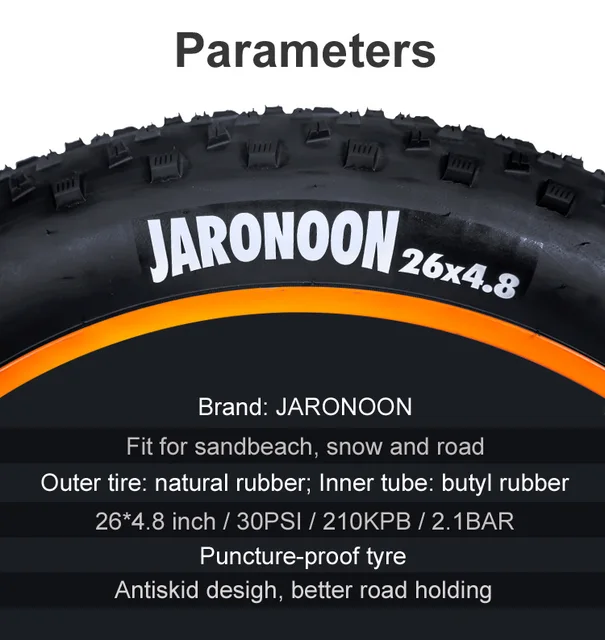 26 X Fat Tire Bike Inner Tubes Bike Tube