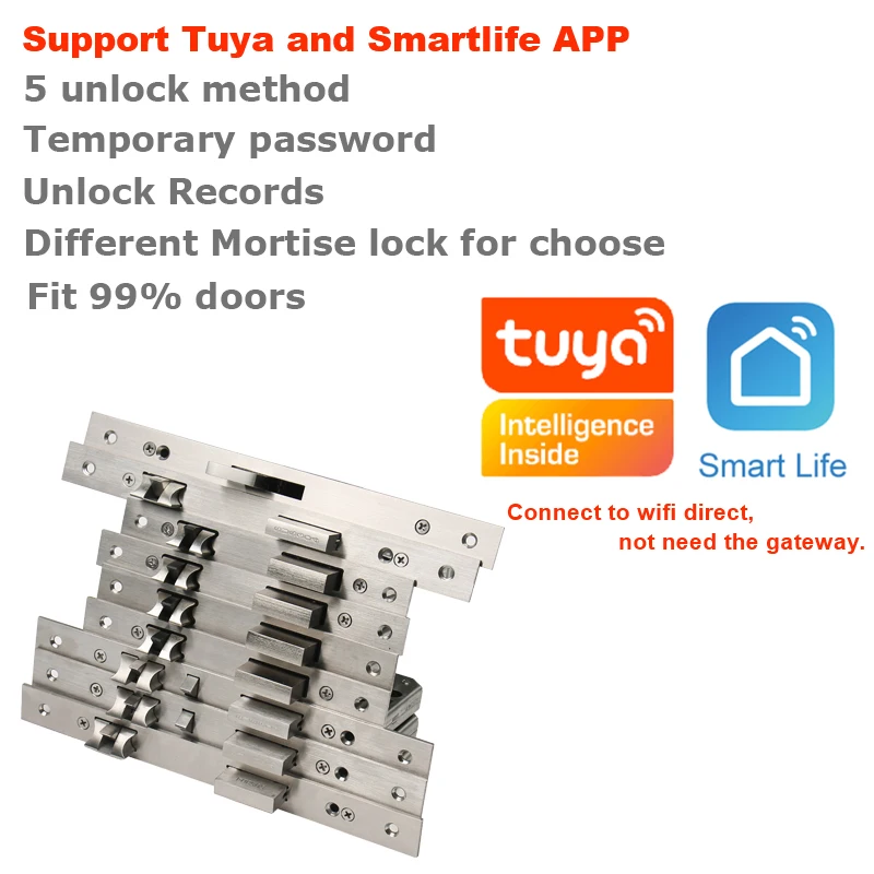 RAYKUBE блокировка отпечатков пальцев Wifi Tuya Smartlife приложение IC карта цифровой код