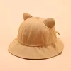 2022 cotton Cartoon Cat ear bucket hat Fisherman hat Sun cap hats for women ► Photo 3/6