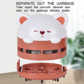 

Cartoon Mini Desktop Dust Cleaner Desktop Vacuum Dust Cleaner Handheld Dust Collector With Night Light Car Office Home
