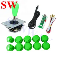 DIY аркадный набор джойстика для 1 плеера USB энкодер для аркадного джойстика кнопки нулевой задержки контроллер для ПК и игры для MAME