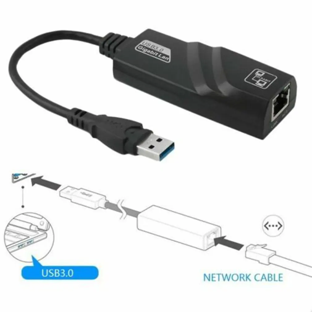 USB 3,0 к Gigabit Ethernet RJ45 LAN(10/100/1000) Мбит/с сетевой адаптер для ПК ноутбук Win