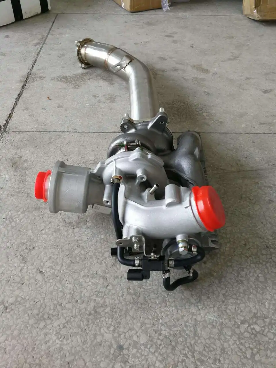 K03 53039880106 TurboCharger + Exhaust downpipe ForAudi A4 2005-2009 2.0T B7 BUL BWE BWT 2.0 TFSI Quattro |