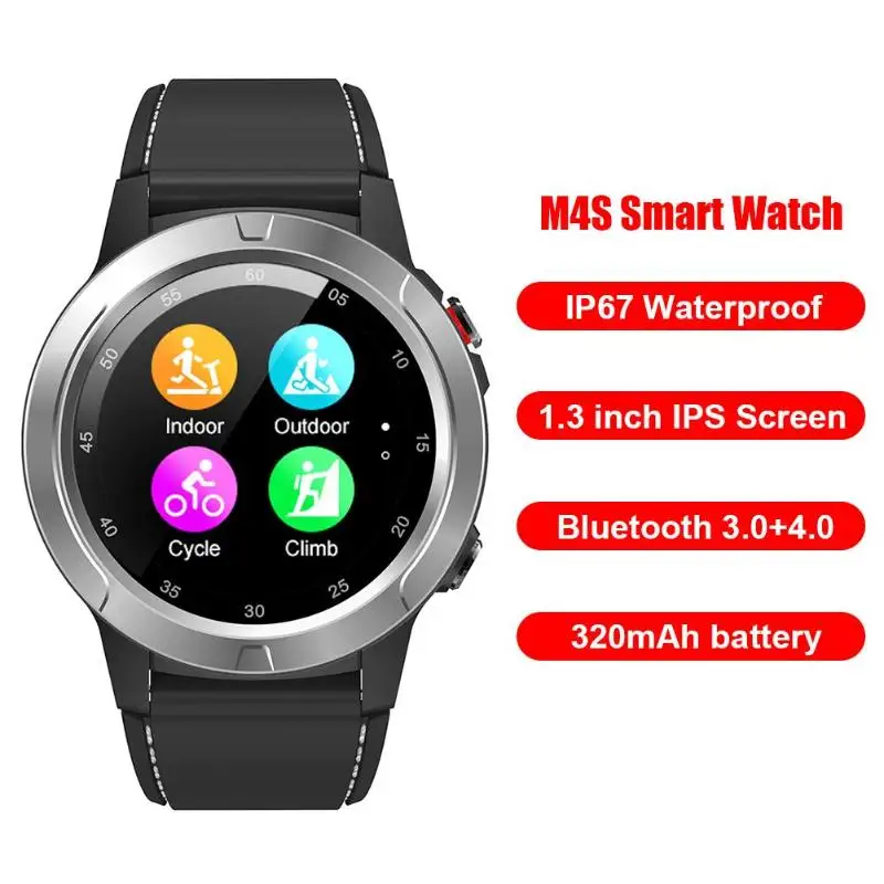M4S gps IP67 2G компас с Bluetooth Вызов спортивный монитор сердечного ритма Водонепроницаемый Фитнес-трекер кровяное давление Смарт-часы