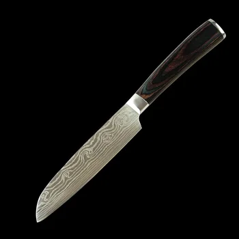 

Damascus ripple Japanese peel knife slicing knife kitchen 5.5 inch multipurpose knife