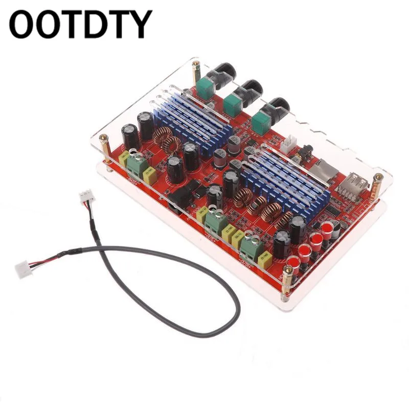 2x60 Вт+ 100 Вт TDA3116 Bluetooth 2,1 канальный цифровой аудио усилитель плата для U диска TF карты декодирования поставки