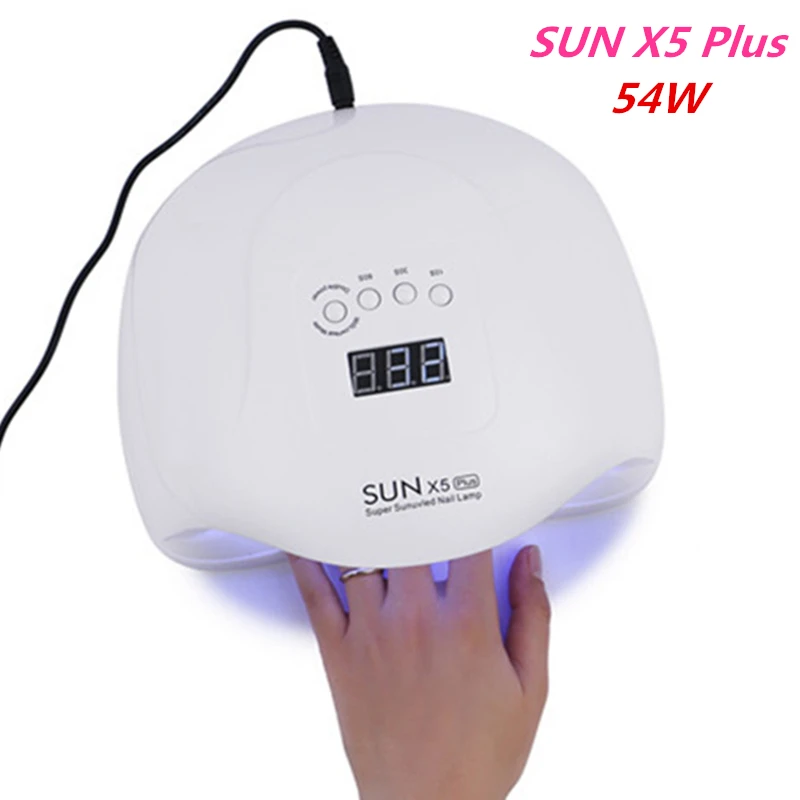 УФ-светодиодная лампа для сушки ногтей SUNX5 Plus всех видов гель-лака светильник от