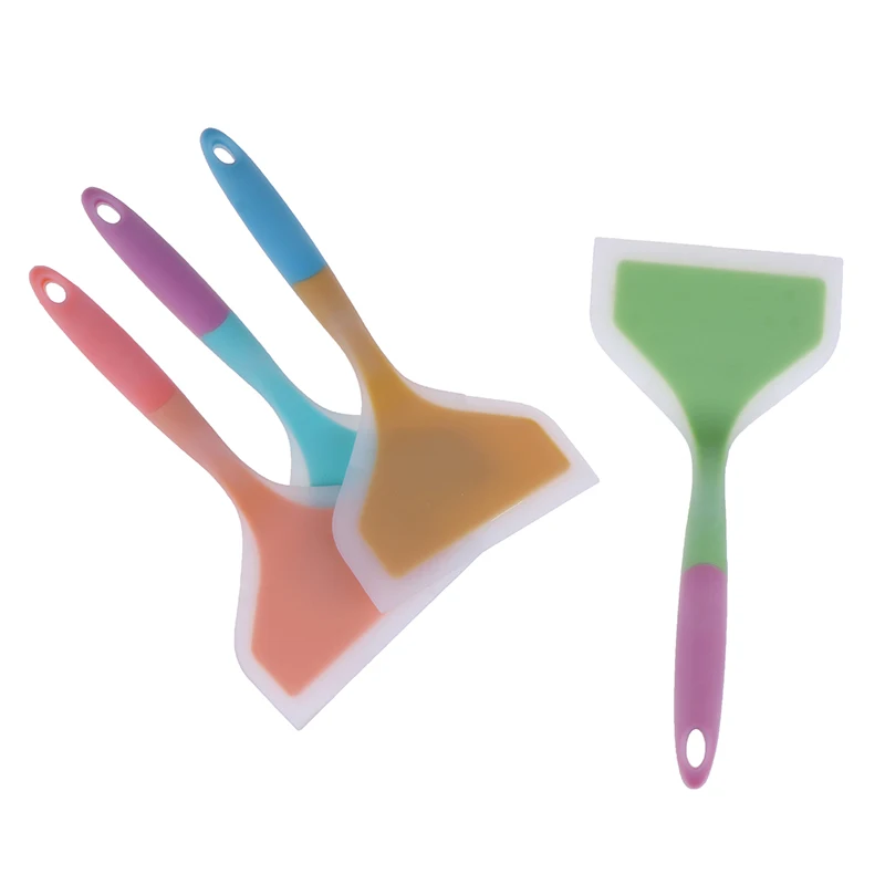 Silicone Spatula Beef Meat Egg Kitchen Scraper Wide Pizza Shovel Non-stick Turners Food Lifters Home Cooking Utensils New