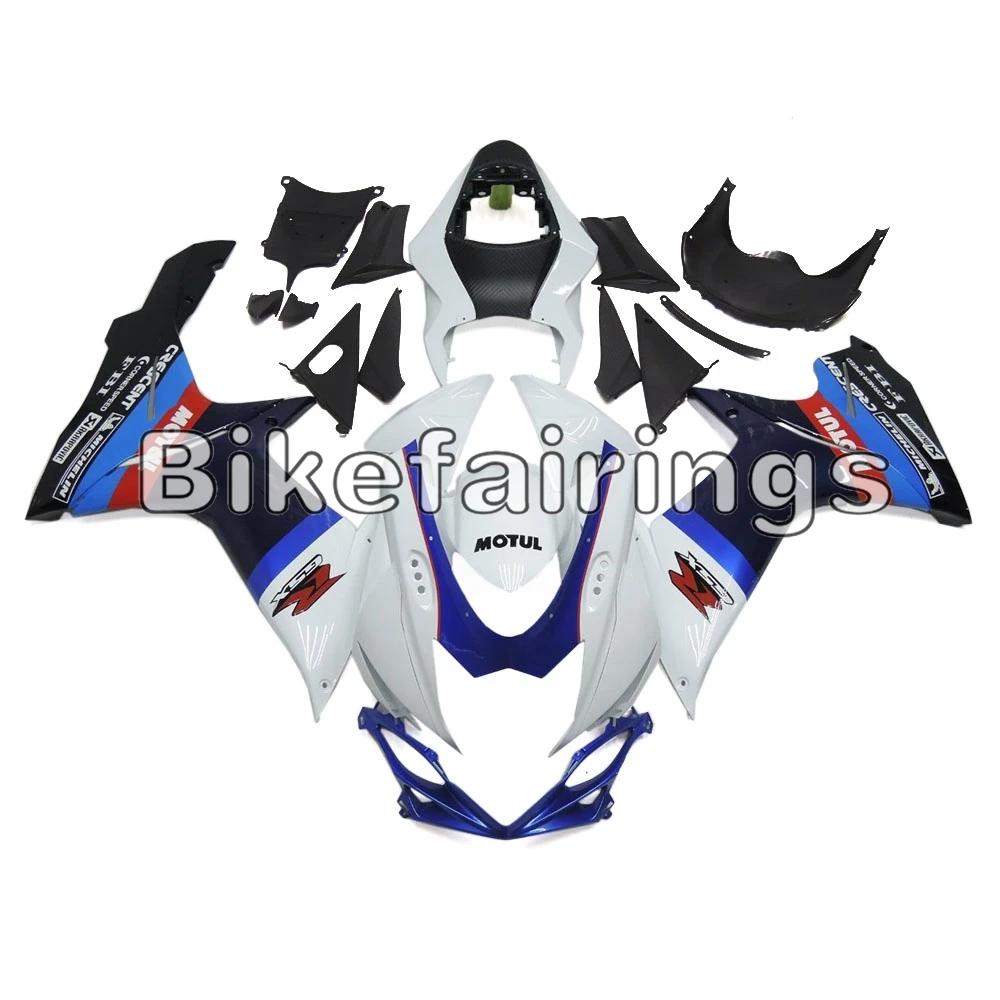 Мотоцикл Полный комплект обтекателя Для Suzuki G-SXR600 GSXR750 K11 2011 2012 2013 впрыска капоты белого и синего цвета черный
