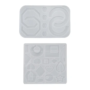 

DIY Crystal Epoxy Mold Earrings Irregular Shape Earrings Pendants Pendants Homemade Jewelry Silicone Mold