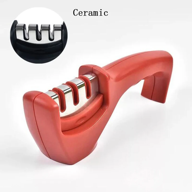 Professional 3 Stages Knife Sharpener Kitchen Sharpening Stone Grinder knives Whetstone Tungsten Diamond Ceramic Sharpener Tool