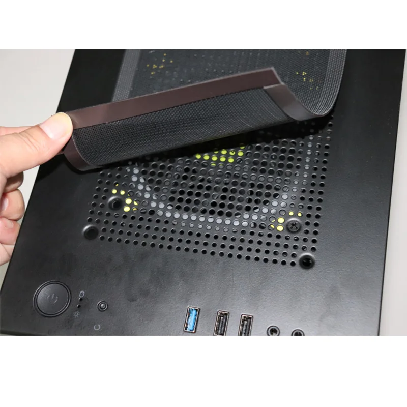 Dust screen of computer case with magnetic suction 12 * 24cm dust-proof filter protection components