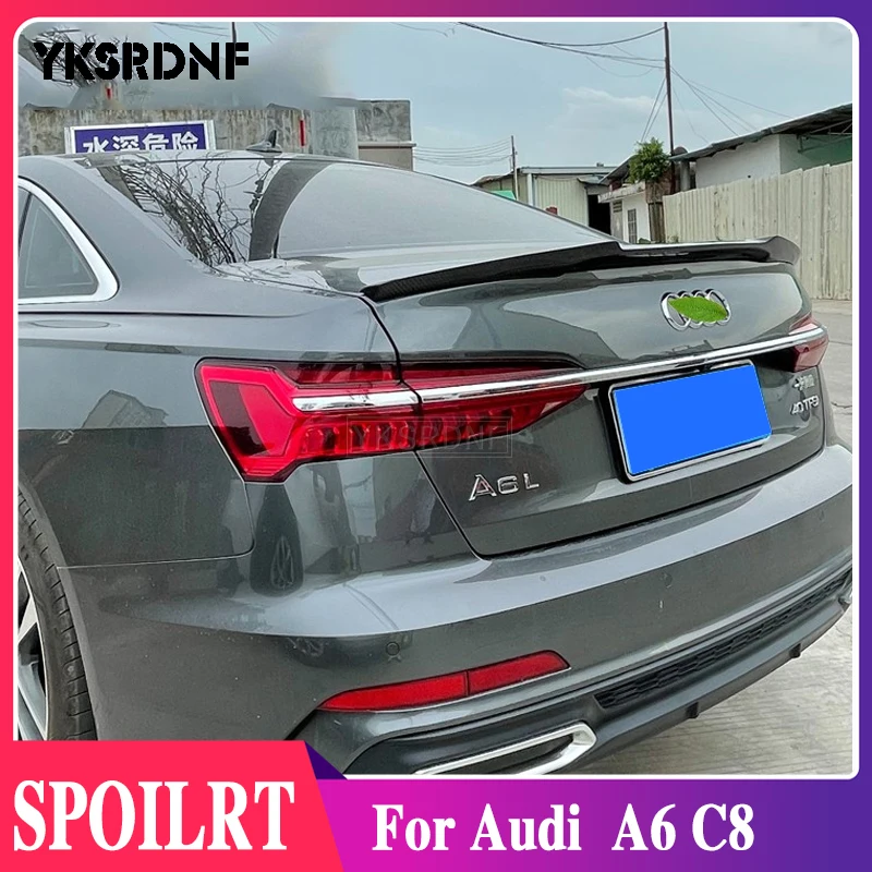 

YKSRDNF для Audi A6 C8 спойлер задний спойлер из углеродного волокна крыло багажника M4 2019 2020 2021