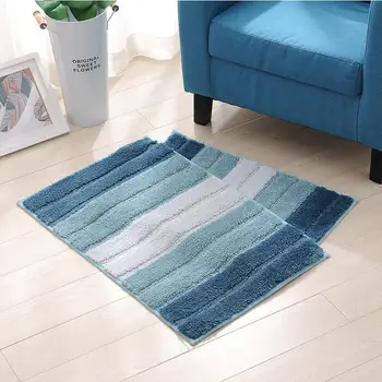 

New Microfiber Rug Kitchen Carpet Soft Floor Mat Square Carpet Anti-slip Bath Mat Machine Washable Carpet Livingroom Home Bedroo