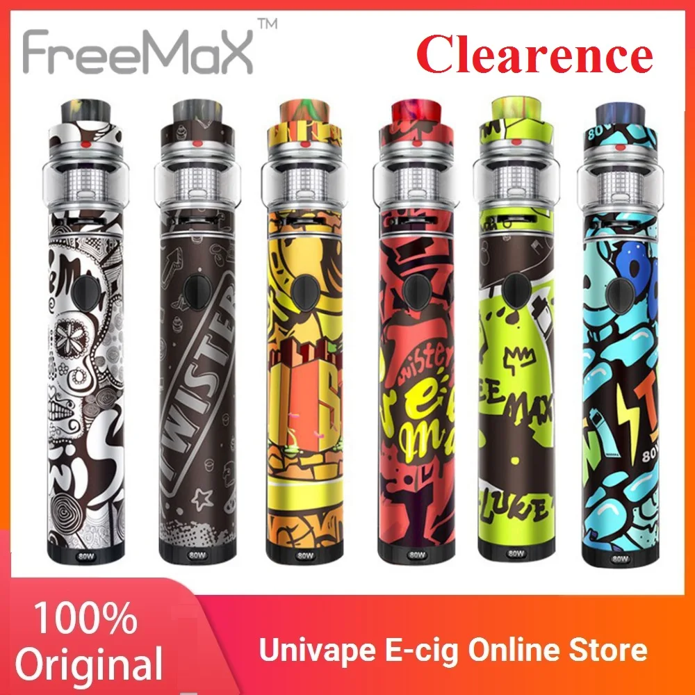 Новый год распродажа оригинальный 80 Вт Freemax Twister комплект 2300 мАч встроенный