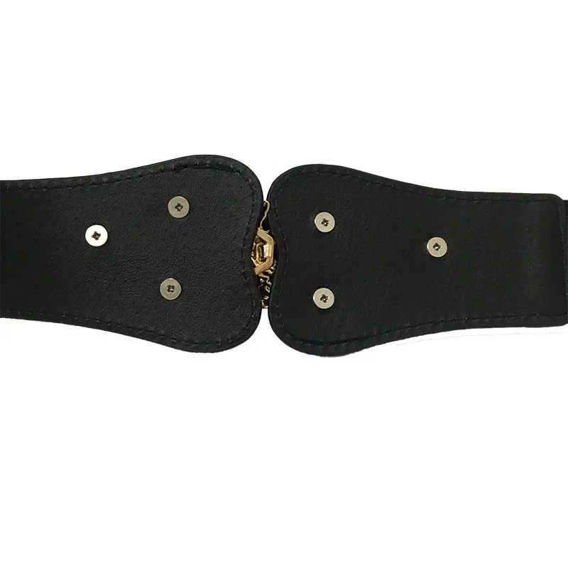 Цветок листья металлическая пряжка ремень для платья Женский эластичный пояс Ремни-цепи женские золотые тонкие ремни модный поясной ремень# p7