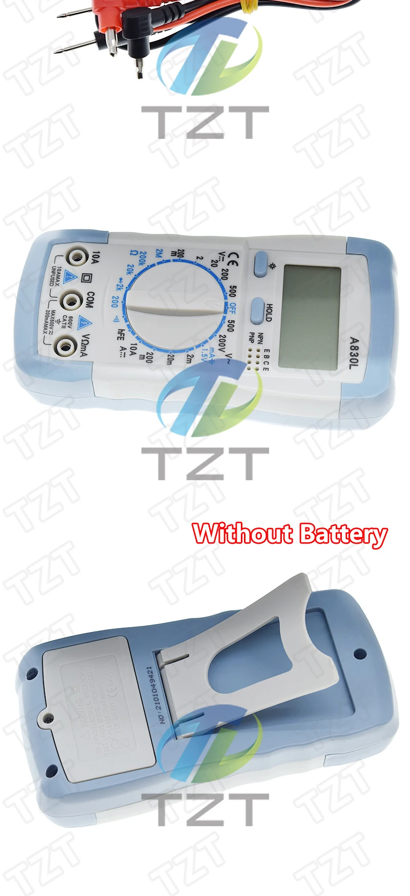 TZT 1/2 Stück A830L LCD Digitaler Strom-Spannungs-Tester Modul zur Erkennung von Gleich- und Wechselspannung sowie Frequenz – Detail 11
