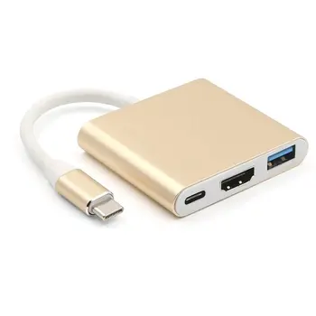 

USB Type C To HDMI USB 3.0 Charging Adapter Converter USB-C 3.1 Hub Adapter for MacBook Pro Pixel Huawei Mate10