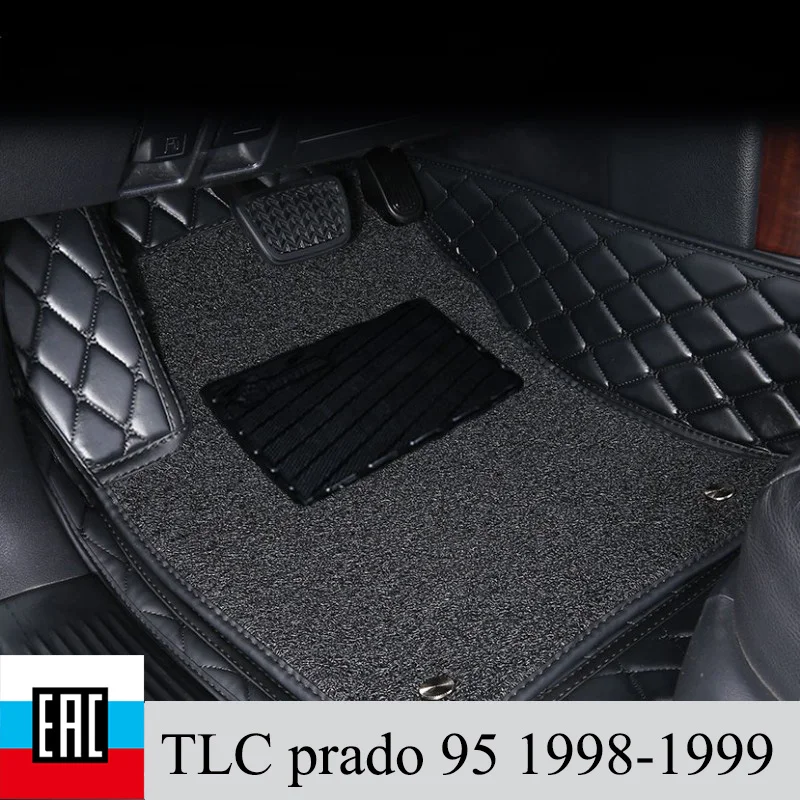Коврики для авто с защитной слой Toyota land cruiser prado 95 право руль 1998-1999г. аксессуары из
