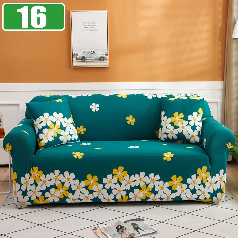 Elastic Sofa Cover Slipcovers for Living Room Stretch 1/2/3/4 Seater Plaid Sofa Armchair Couch Covers L-Shaped Corner Sofa Cover