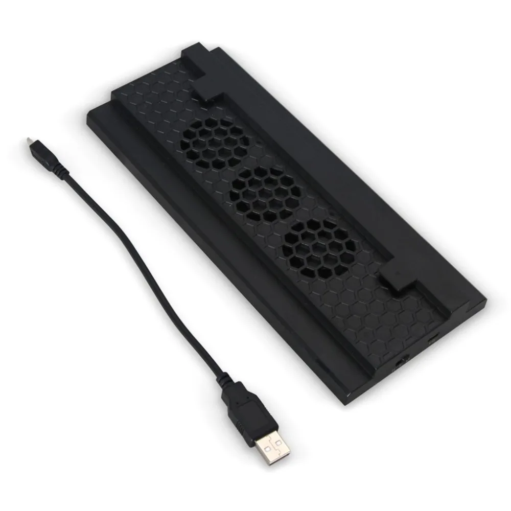 Игровая консоль вертикальная охлаждающая подставка с двойным концентратор usb-порт вертикальный резцедержатель охлаждающая подставка с вентилятором держатель для Xbox One S