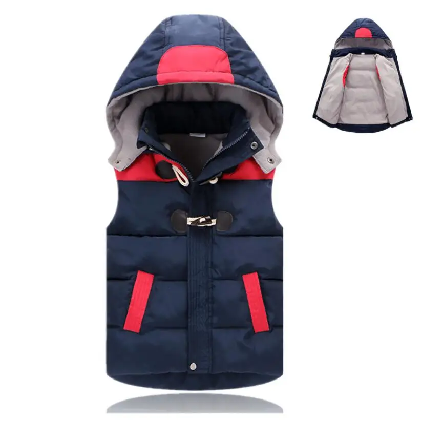 

Children vest sleeveless toddler Girls Jacket Winter Autumn black red boys Waistcoats kids vests for girls Outerwear Coats