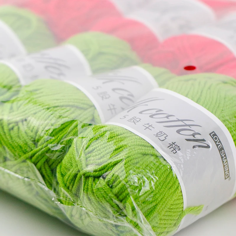 5 нитей из молочной Хлопчатобумажной Ваты Детская шерстяная кукла сделай сам