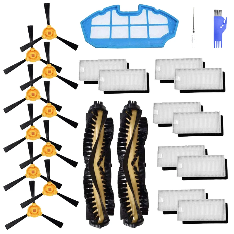 

SANQ Replacement Parts for Ecovacs Deebot N79 N79S Robotic Vacuum Cleaner Parts Roller Brush-Filters Side Brush