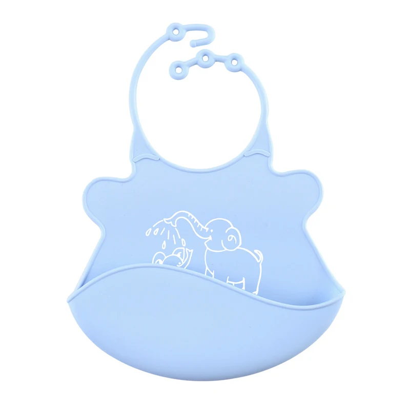 1 шт., детский нагрудник для младенцев, мягкий силиконовый слюнявчик для малышей, детские инструменты для кормления, слюнявчик для мальчиков и девочек, милый водонепроницаемый высококачественный - Цвет: Color as shown