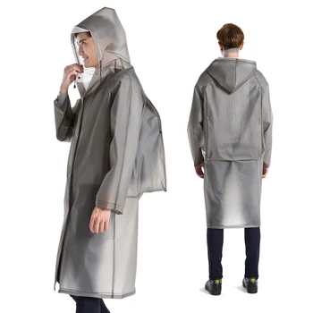 

Transparent Raincoat Female Long Waterproof Jacket Poncho Female Rain Cover Chuva Jacket Veste Anti Pluie Rain Gear KK60YY