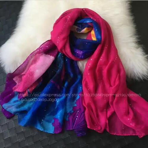 Desiguers, роскошный брендовый женский летний шарф, испанская Цветочная шаль, женские шарфы с принтом - Цвет: 91