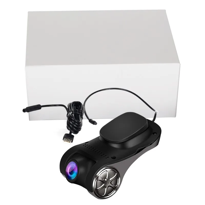 Black U6 Android USB автомобильный видеорегистратор, видеорегистратор для вождения, ADAS 1080P Full HD, циклическая запись ночного видения, регистратор обнаружения движения - Название цвета: Black