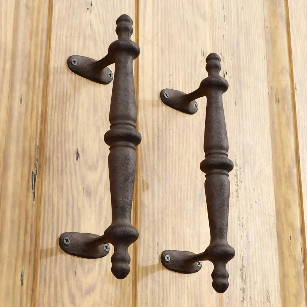 

1pc Rustic red sliding wood Sliding Door Pull handles for interior doors rustic barn door handle kitchen door handle deurklink