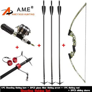 Bow Fishing Arrowhead Archery Arrow Reel Spincast Reel Slingshot Recurve Compound Bow Shooting Arrow Hunting Bowfishing Set 1 piece diameter 60cm arcehry straw grass target shooting practice recurve traditional compound bow slingshot training