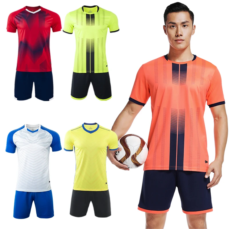 Estilo dos Homens Uniformes de Camisa de Futebol Camisa de Futebol Camisa de Treino de Futebol Novo Adultos Crianças Manga Curta Personalizar Simples 2020