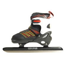 1 пара, зимние, для взрослых, профессиональные, тепловые, утолщенные, можно регулировать скорость катания на коньках, обувь для катания на коньках, теплая, удобная для начинающих