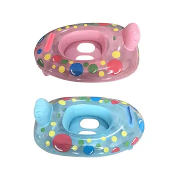 

Baby Swimming Ring Cartoon Print Safety Infant Inflatable Neck Float Circle Thicken Bathing Pool Accessories Outdoor Sports Toys