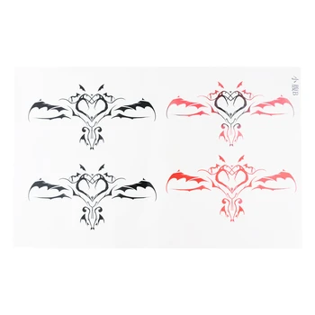 

4PCS New Navel Sticker Sexy Navel For Women Waterproof Temporary Sticker Fashion Fake Body Art Tattoo Sticker