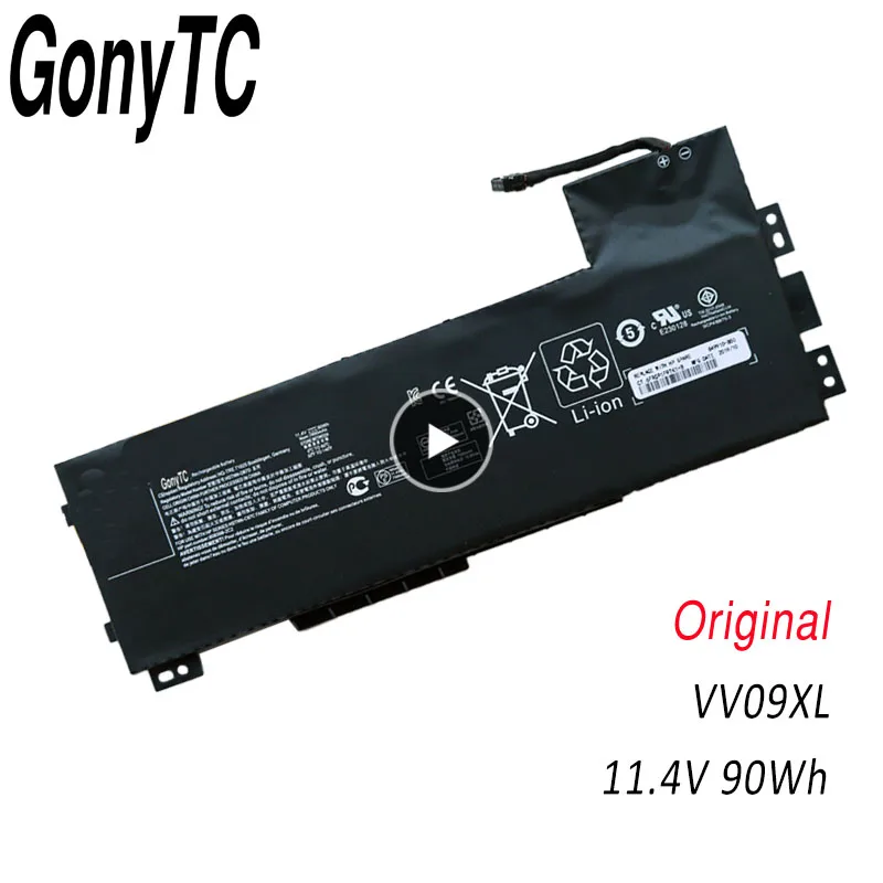 GONYTC VV09XL Новый 11 4 V 90Wh Аккумулятор для HP ZBook15 ZBook17 G3 808398-2C1 808452-001 HSTNN-DB7D V09 | Компьютеры